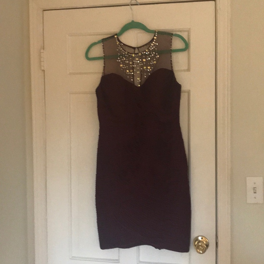 Adrianna Papell burgundy dress